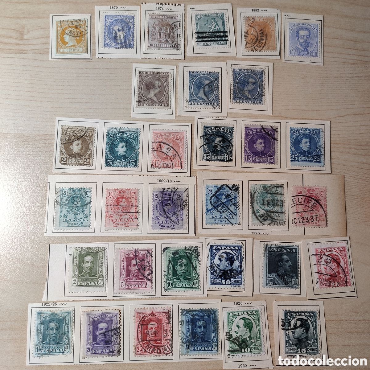 Sellos: Sellos Gobierno provisional Amadeo I Republica Alfonso XII XIII