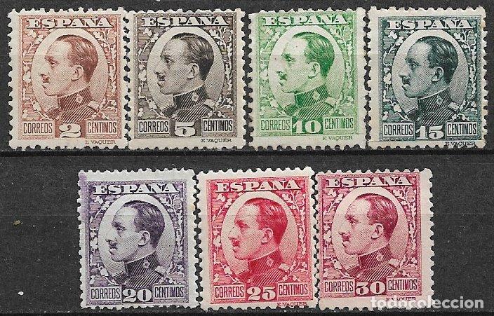 Sellos: 1930 Alfonso XIII, EDIFIL n&ordm; 491 a 496 *