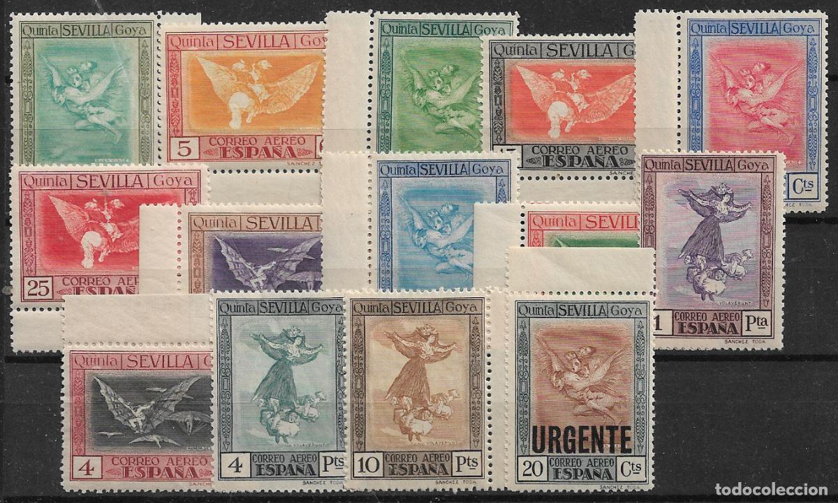 Sellos: 1930 Goya, A&eacute;reos, EDIFIL n&ordm; 517 a 530 * * completa, lujo
