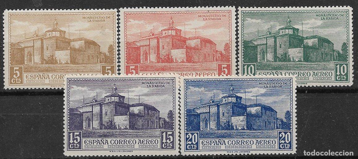 Sellos: 1930 Descubrimiento de Am&eacute;rica, a&eacute;reos, EDIFIL n&ordm; 547 a 551 * *