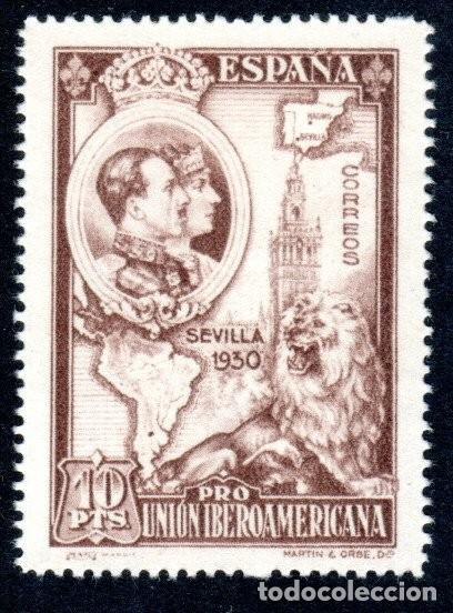Sellos: EDIFIL 580 PRO UNI&Oacute;N IBEROAMERICANA 1930. VALOR CAT&Aacute;LOGO: 9 &euro;. MNH ** (SALIDA: 0,01 &euro;).