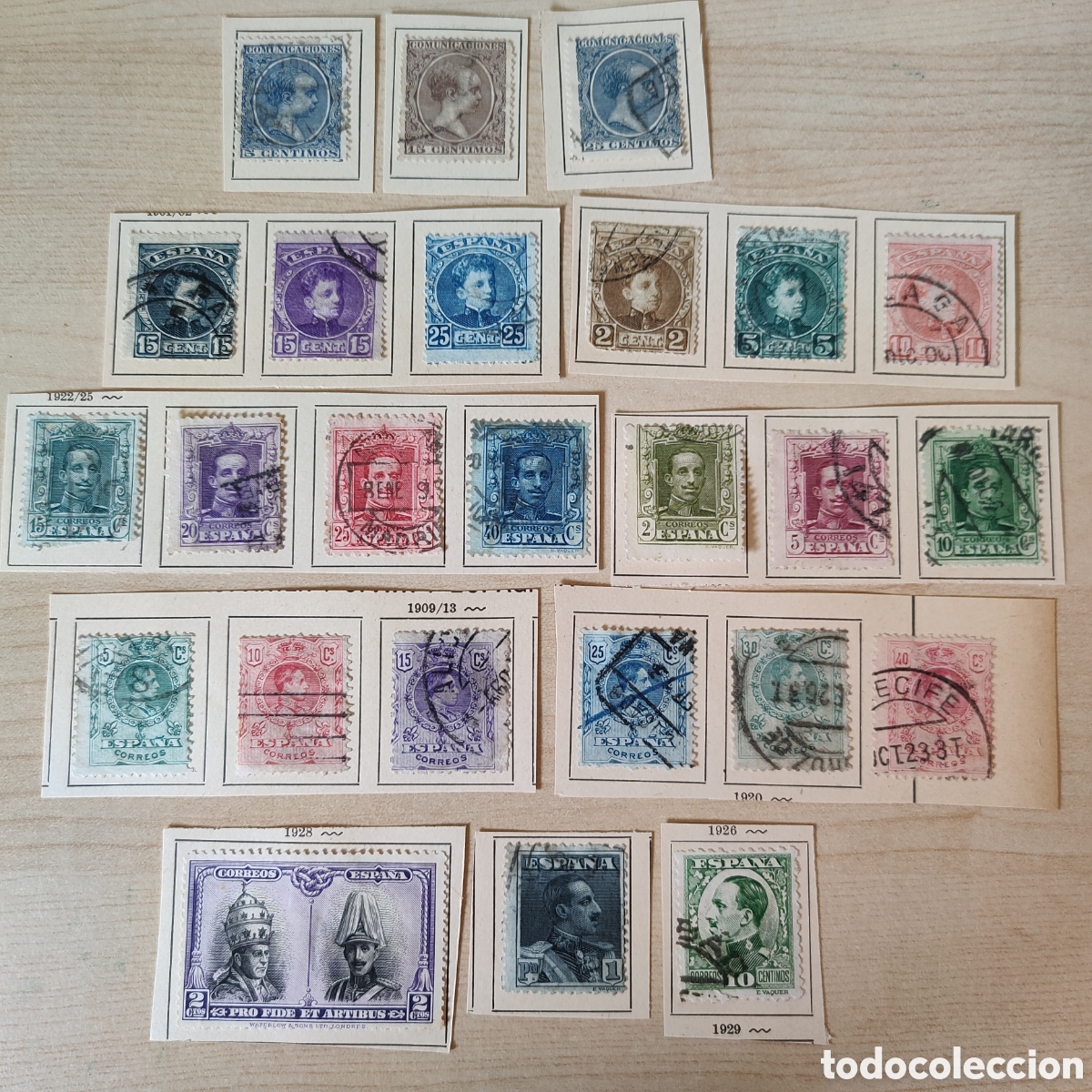 Sellos: SA1-1 Sellos Alfonso XII y XIII