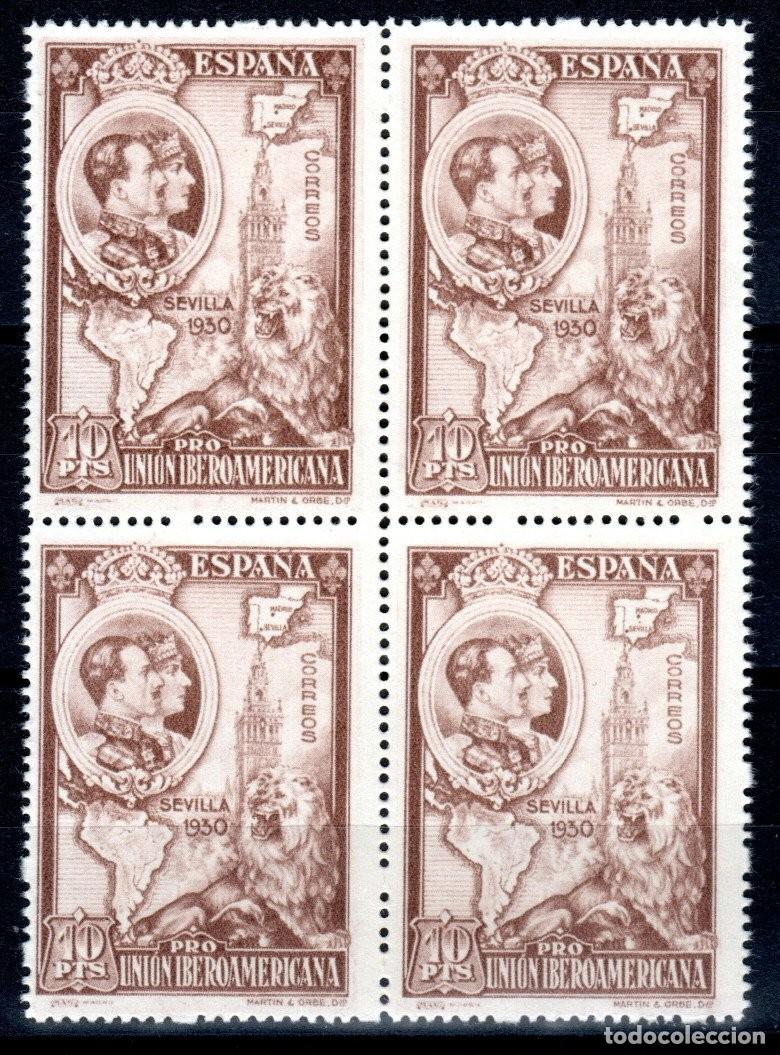 Francobolli: EDIFIL 580 PRO UNI&Oacute;N IBEROAMERICANA 1930 (BLOQUE DE 4). V. CAT&Aacute;LOGO: 34 &euro;. MNH ** (SALIDA: 0,01 &euro;).