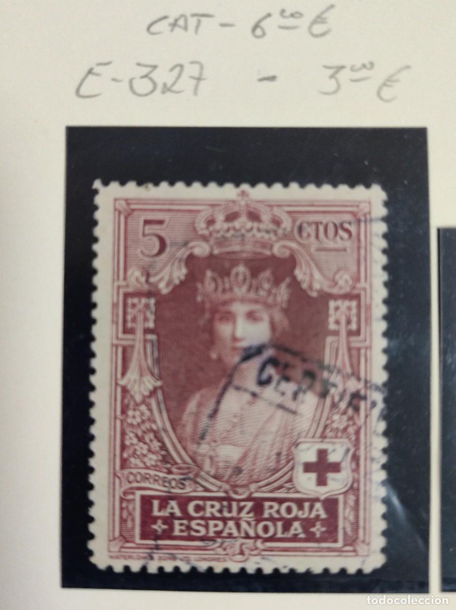 Sellos: ESPA&Ntilde;A .1926 - CRUZ ROJA ESPA&Ntilde;OLA - E- 327. MATASELLADO. FOTO. 835