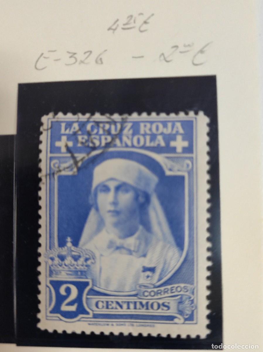 Sellos: ESPA&Ntilde;A .1926 - CRUZ ROJA ESPA&Ntilde;OLA - E- 326. MATASELLADO. FOTO. 837
