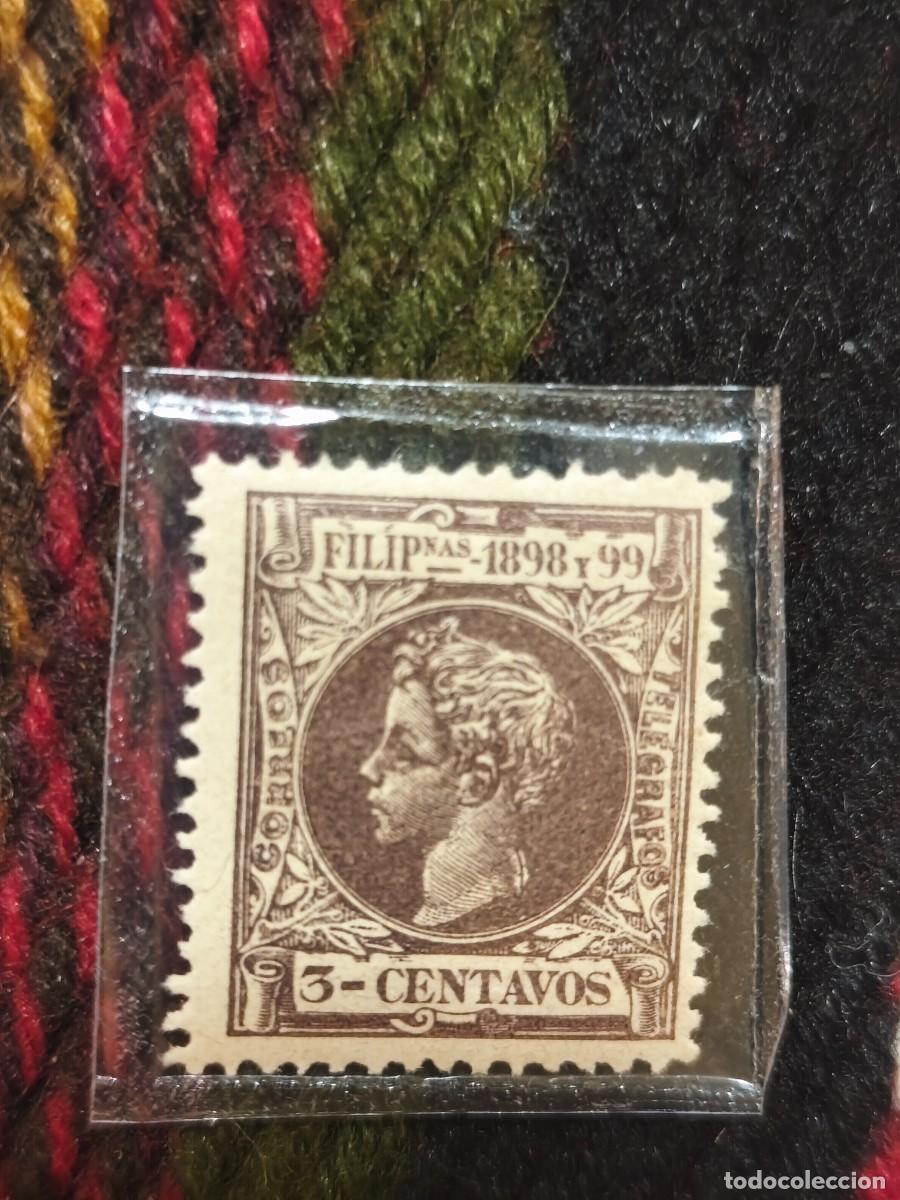 Sellos: Sellos 3 centavos filipinas 1898 99
