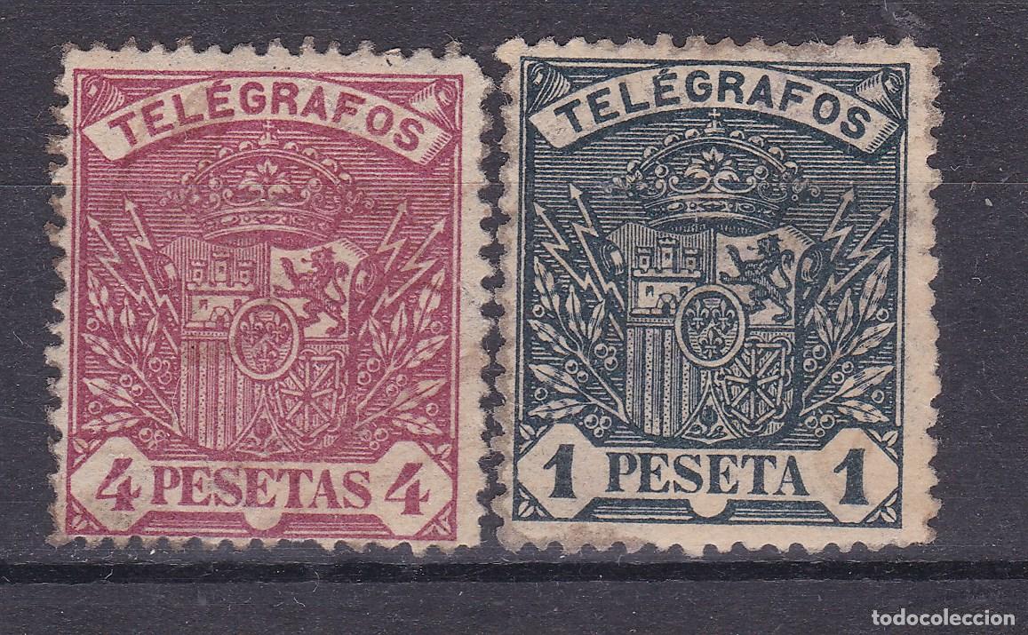 Sellos: SS6-TELEGRAFOS Edifil 36/37 Aparentemente Nuevos