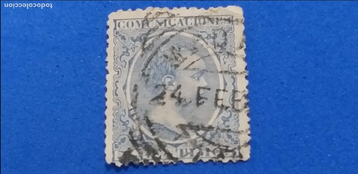 Sellos: Sello de Espa&ntilde;a. Usado. A&ntilde;o 1889. Edifil 215. Alfonso XIII.