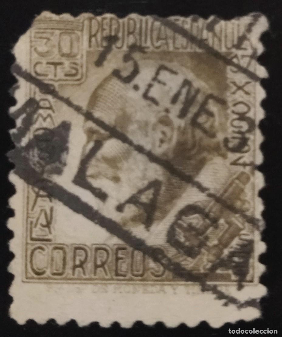 Sellos: ESPA&Ntilde;A 1934 RAMON Y CAJAL. FECHADOR M&Aacute;LAGA. EDIFIL 680. USADO.