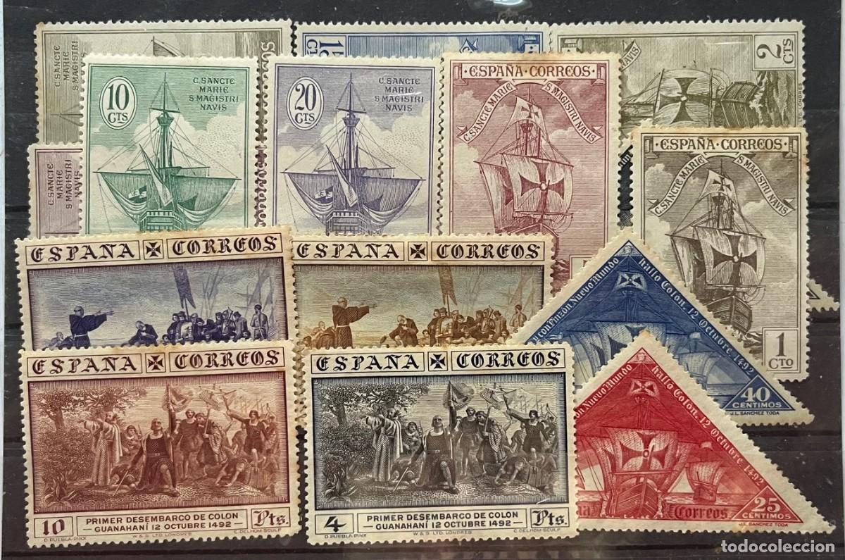Sellos: 1930,descubrimiento de am&eacute;rica,MN*,centrado,goma,color