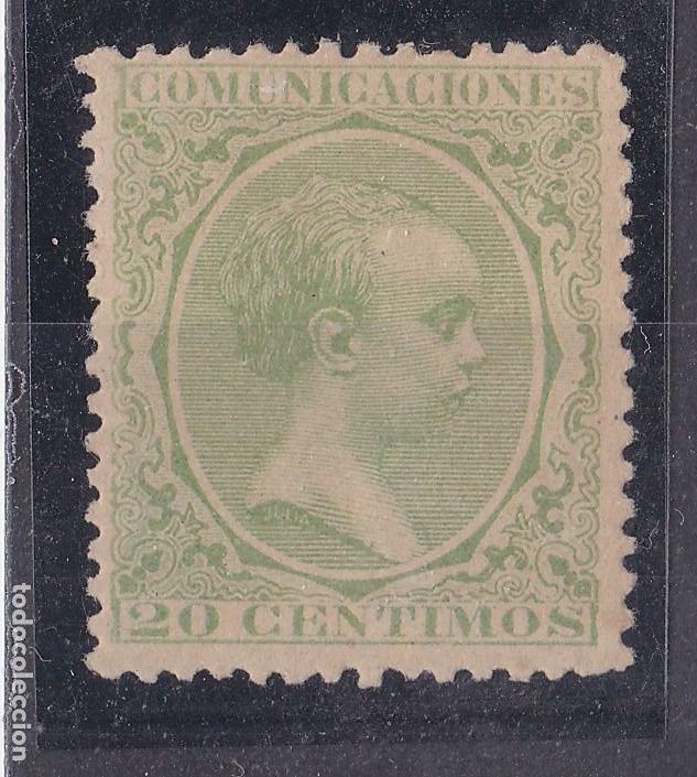 Sellos: AA4-CLASICOS Alfonso XIII Pel&oacute;n Edifil 220 x Nuevo ** Sin Fijasellos. Centrado