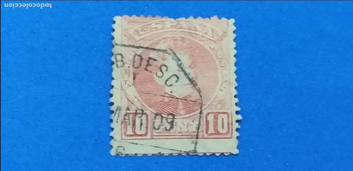Sellos: Usado. A&ntilde;o 1901. EDIFIL 243. Alfonso XIII. Tipo cadete.