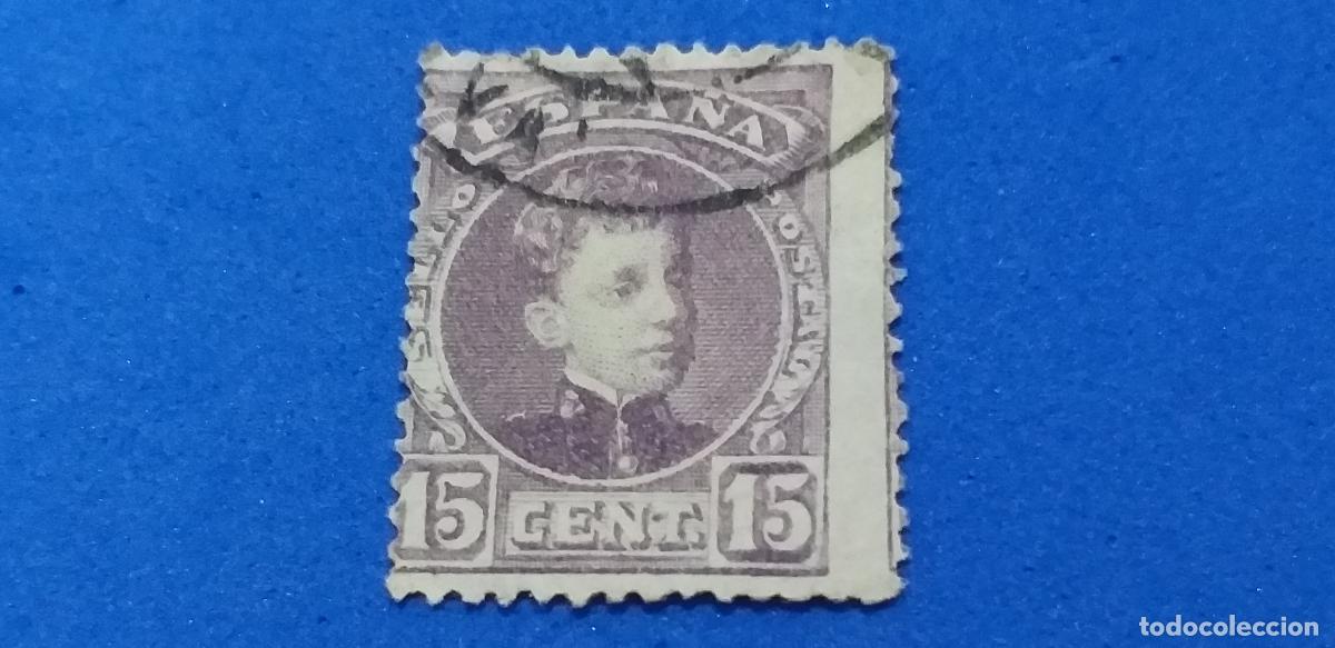 Sellos: Usado. A&ntilde;o 1901. EDIFIL 245. Alfonso XIII. Tipo cadete.