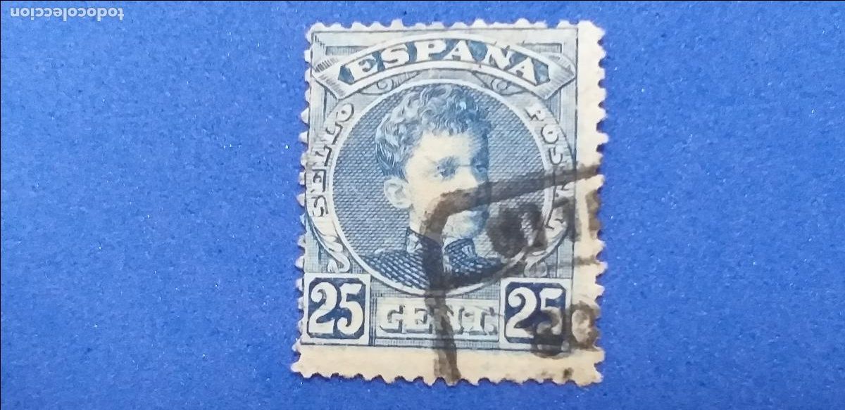 Sellos: Usado. A&ntilde;o 1901. EDIFIL 248. Alfonso XIII. Tipo cadete.