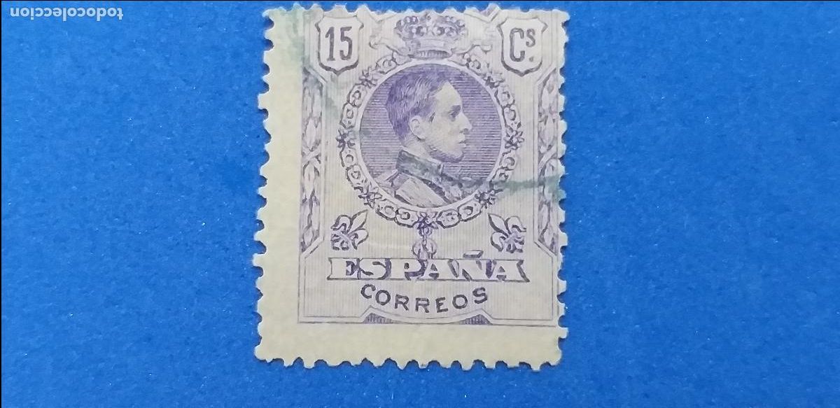 Sellos: Usado. A&Ntilde;O 1909 - 1922. EDIFIL 270. ALFONSO XIII. TIPO MEDALL&Oacute;N.