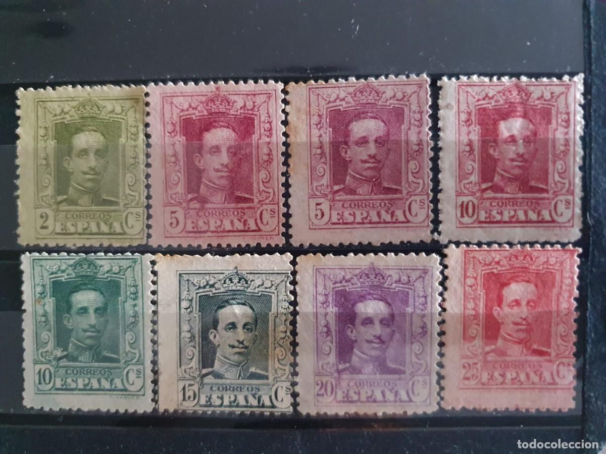 Briefmarken: EDIFIL 310 * a 317 * ALFONSO XIII VAQUER ESPA&Ntilde;A 1922 1930