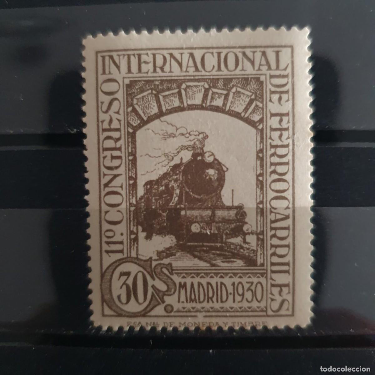 Briefmarken: EDIFIL 476 ** FERROCARILES ESPA&Ntilde;A 1930