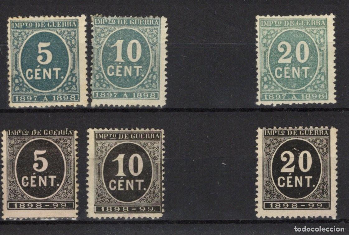 Briefmarken: PC90 Sellos Espa&ntilde;a a&ntilde;o 1897/98 Edifil 232/239*-(*) sin 234 - 238 en NUEVO v.c. 36 &euro;