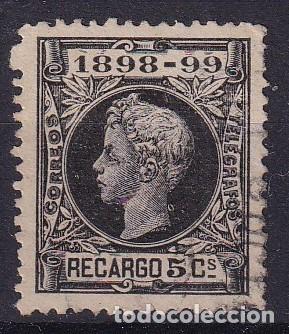 Sellos: PC91 Sellos Espa&ntilde;a a&ntilde;o 1898 Edifil 240&ordm; sello original en usado v.c. 3 &euro;
