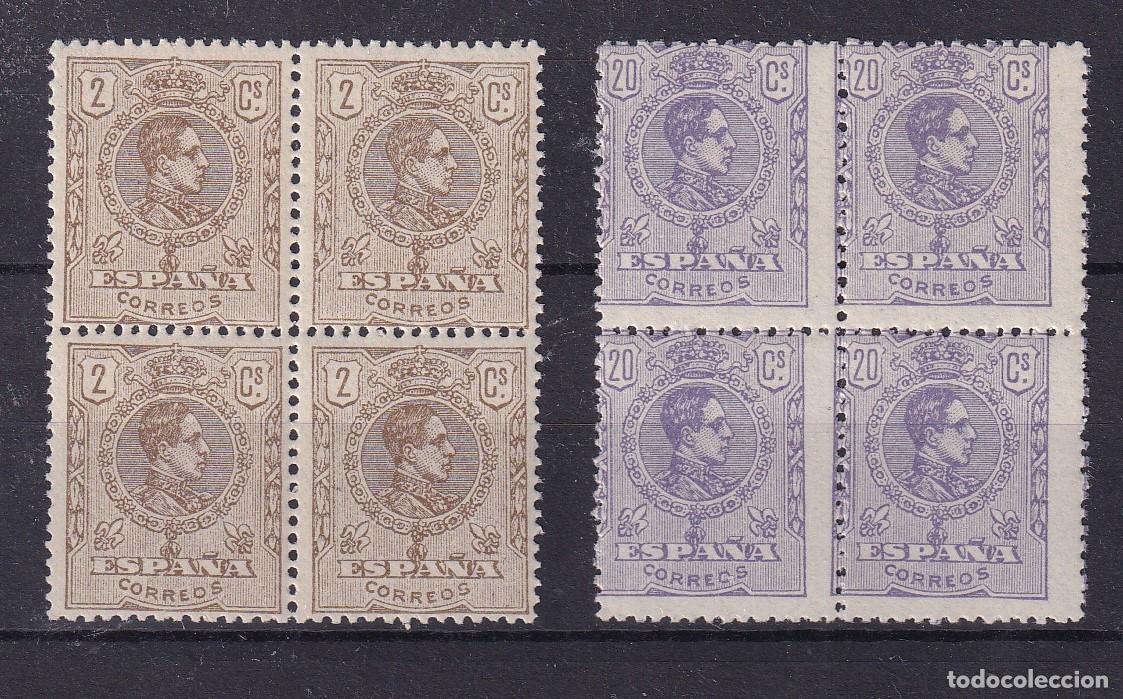Briefmarken: PC97 Sellos Espa&ntilde;a a&ntilde;o 1920 Edifil 289/290** sellos originales en NUEVO bloque 4 v.c. 1020 &euro;
