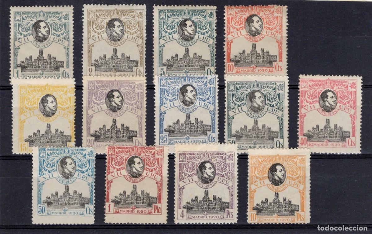Briefmarken: PC100 Sellos Espa&ntilde;a a&ntilde;o 1920 Edifil 297/309** sellos originales en NUEVO SERIE COMPLETA v.c. 1880 &euro;