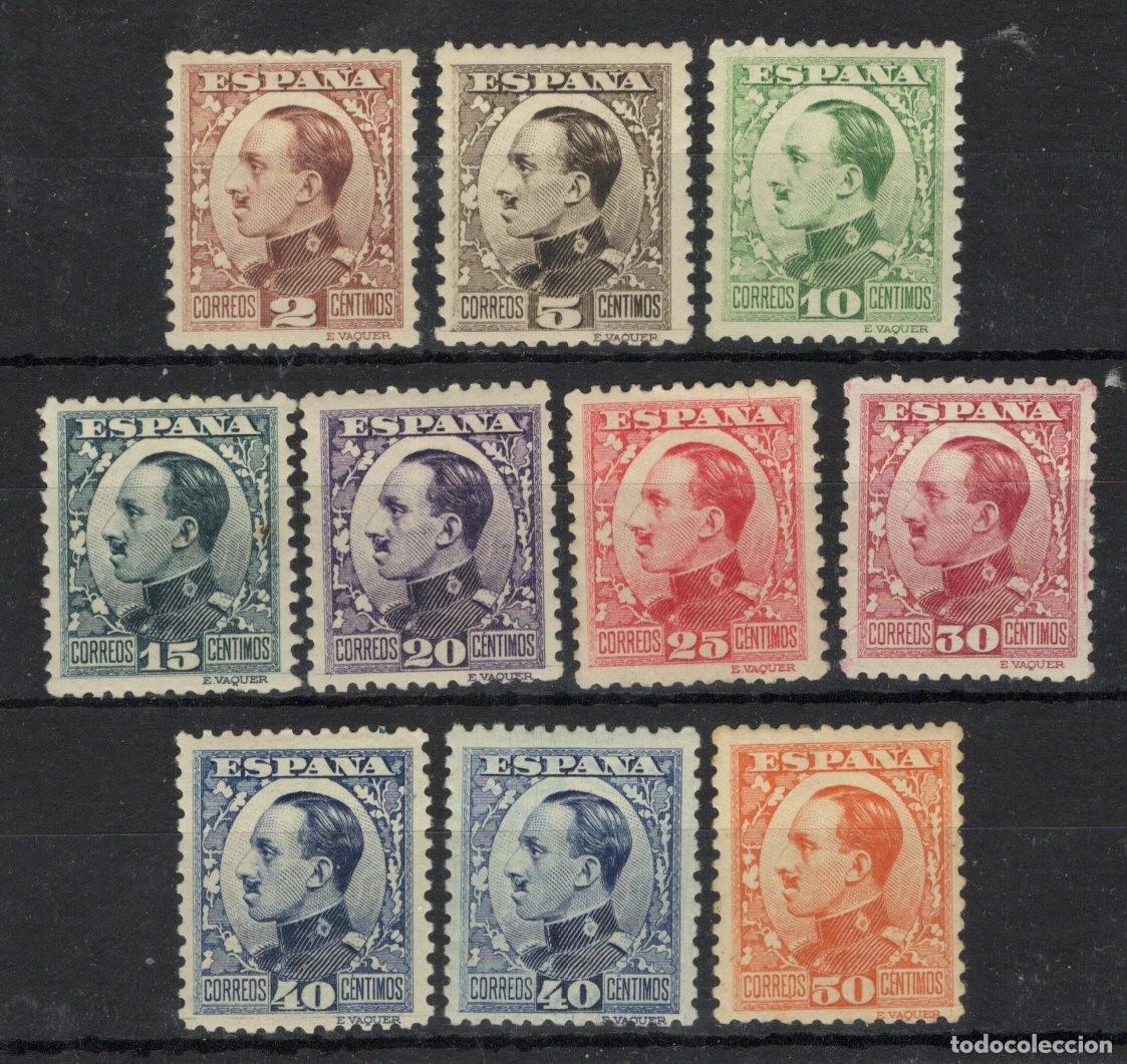 Briefmarken: PC110 Sellos Espa&ntilde;a a&ntilde;o 1930/31 Edifil 490/498* sellos originales en NUEVO con 497A v.c. 190 &euro;
