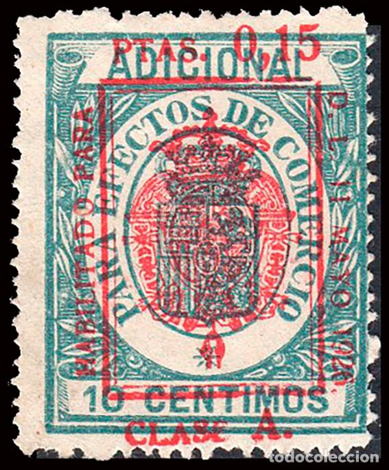 Sellos: Espa&ntilde;a - Fiscales Postales - Efectos de Comercio - Edi * S/Cat - 1926 habilitado 0,15 cts.