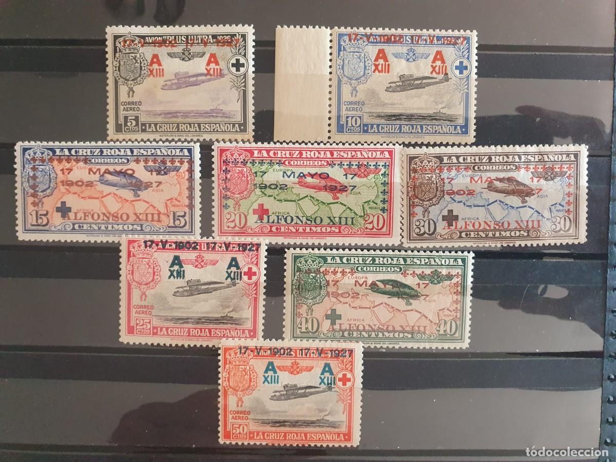 Stamps: EDIFIL 363 A 370 */** CRUZ ROJA ESPA&Ntilde;A 1927