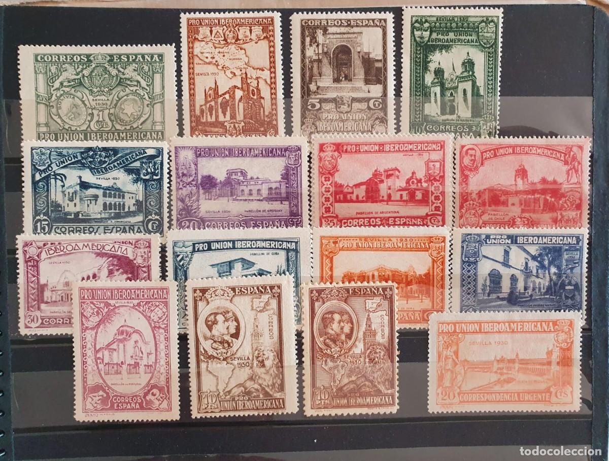 Selos: SERIE COMPLETA EDIFIL 566 A 582 */** PRO IBEROAMERICANA ESPA&Ntilde;A 1930