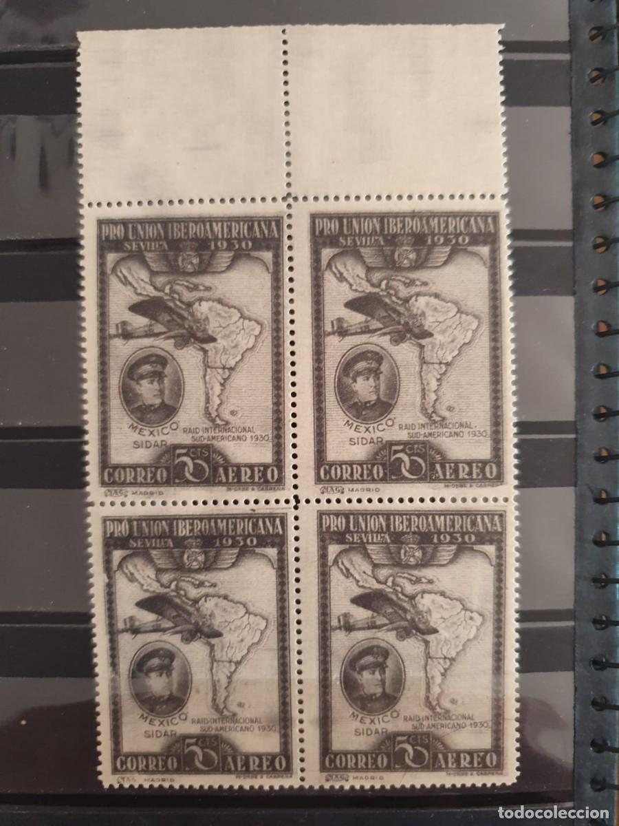 Selos: EDIFIL 586 ** BLOQUE DE 4 50 CENTIMOS ESPA&Ntilde;A 1930 BORDE HOJA