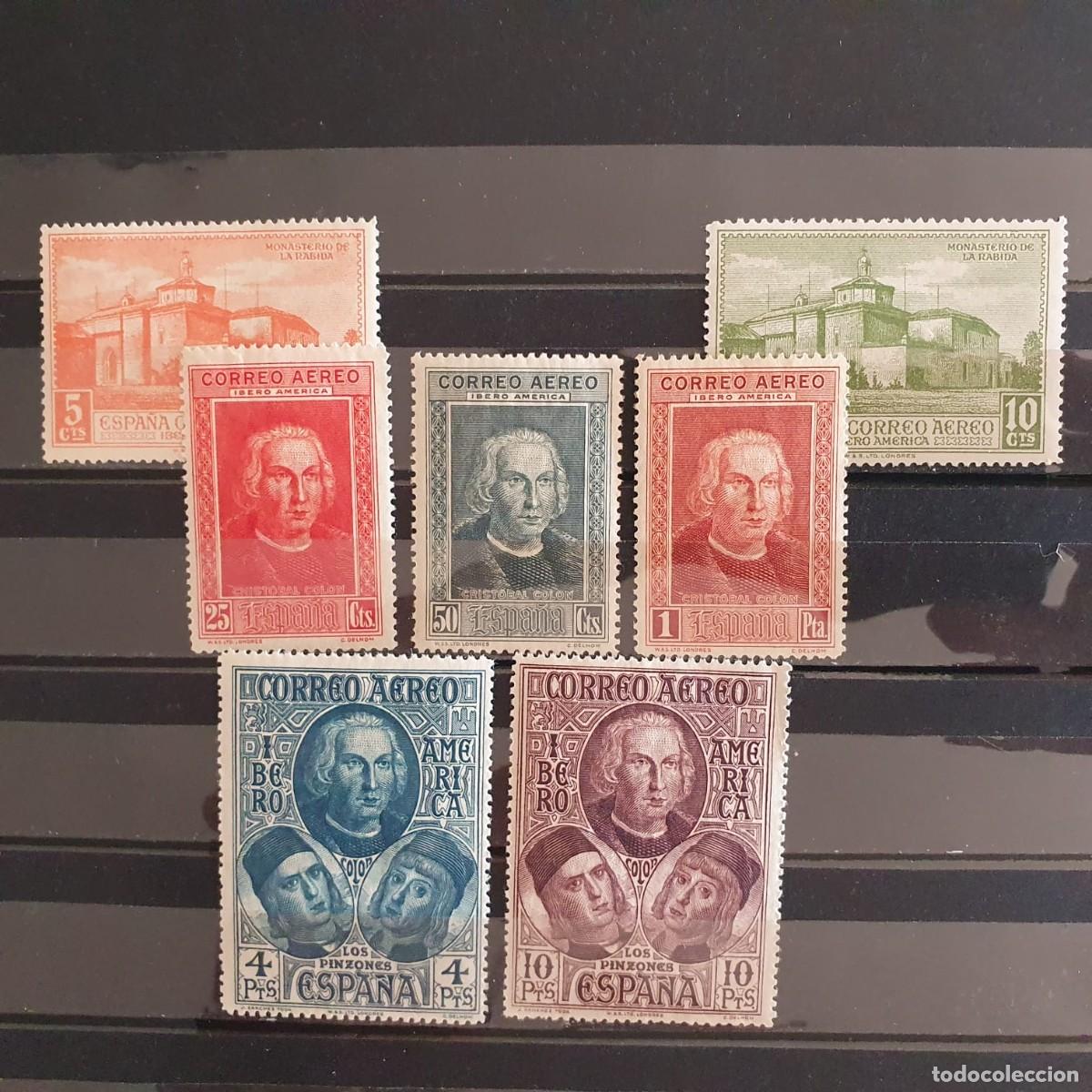 Selos: SERIE COMPLETA EDIFIL 559 A 565 */** DESCUBRIMIENTO AMERICA ESPA&Ntilde;A 1930