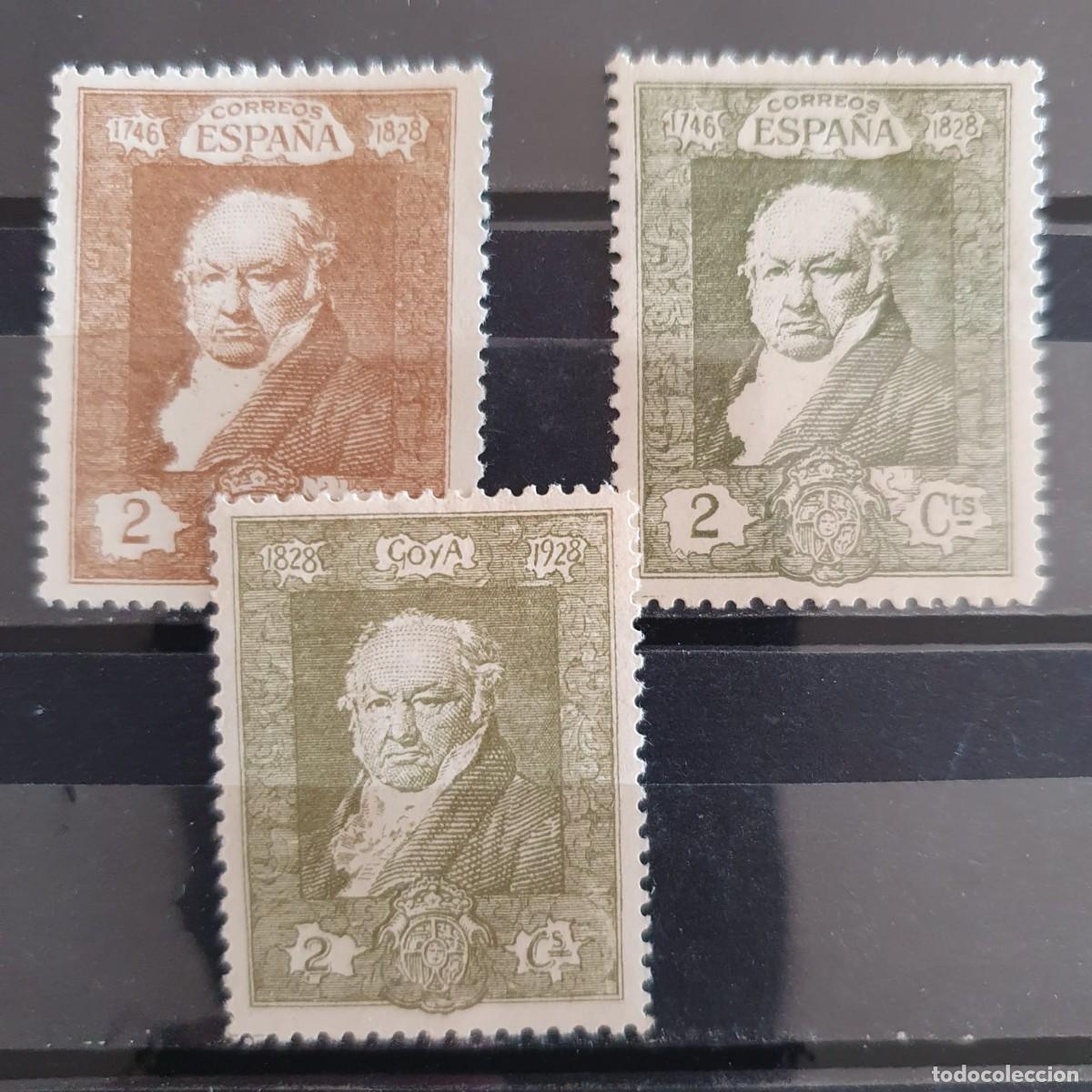 Sellos: EDIFIL 500 ** + 501 ** CAMBIO DE COLOR GOYA ESPA&Ntilde;A 1930