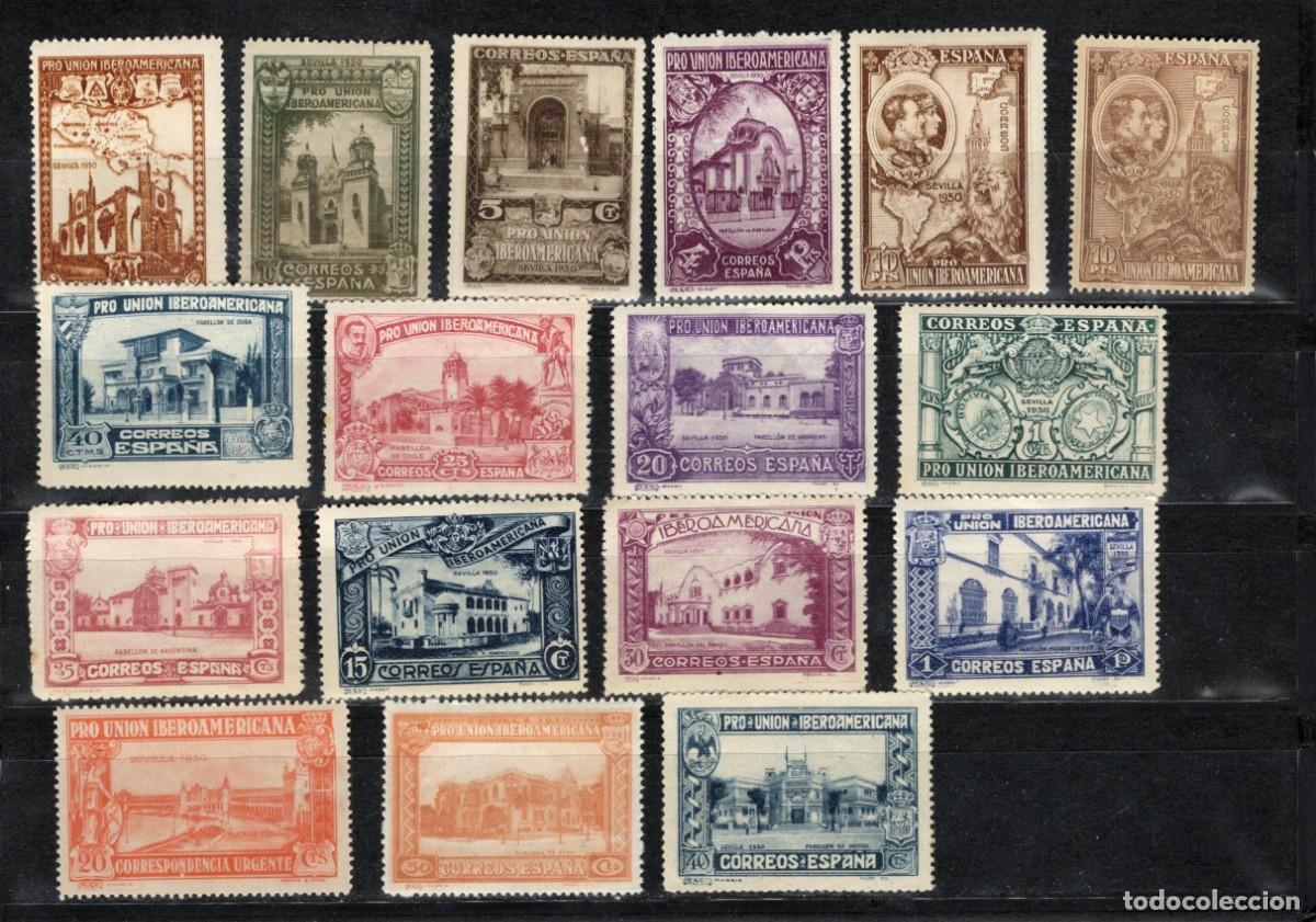 Francobolli: PC119 Sellos Espa&ntilde;a a&ntilde;o 1930 Edifil 566/582** sellos originales en NUEVO centrado de lujo v.c. 610 &euro;