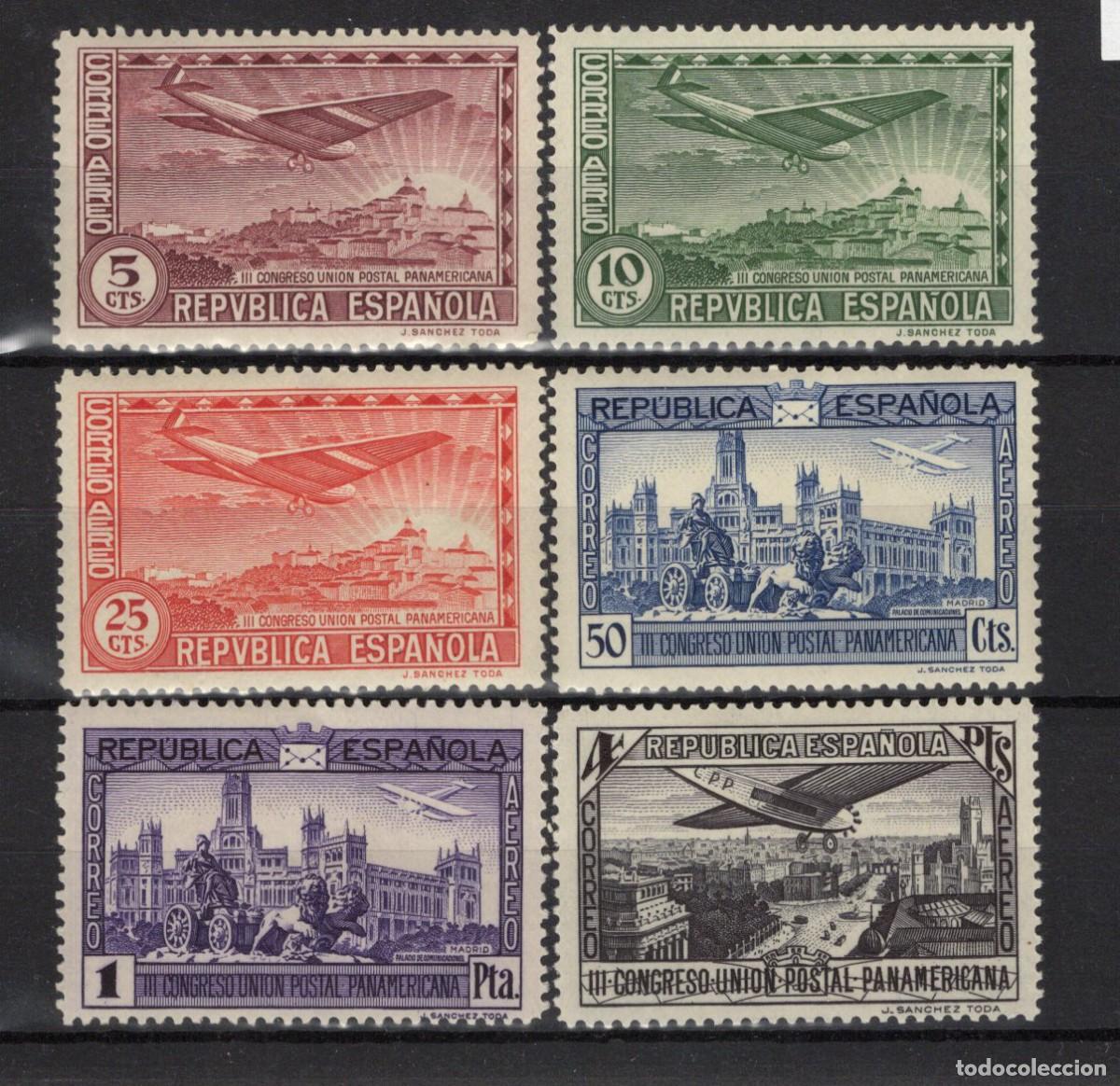 Francobolli: PC124 Sellos Espa&ntilde;a a&ntilde;o 1931 Edifil 614/619* sellos originales en NUEVO SERIE COMPLETA v.c. 15 &euro;