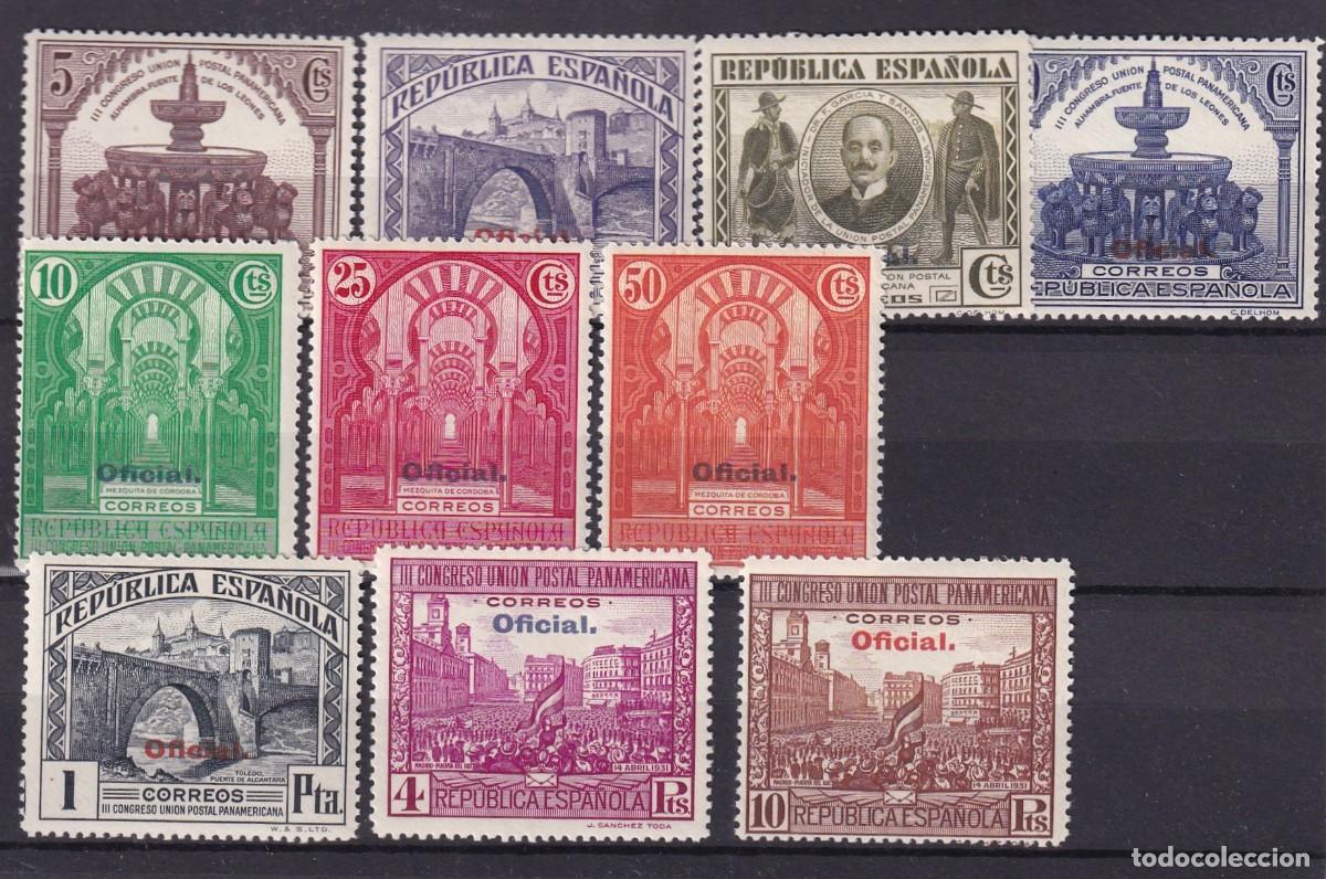 Francobolli: PC125 Sellos Espa&ntilde;a a&ntilde;o 1931 Edifil 620/629* sellos originales en NUEVO SERIE COMPLETA v.c. 55 &euro;