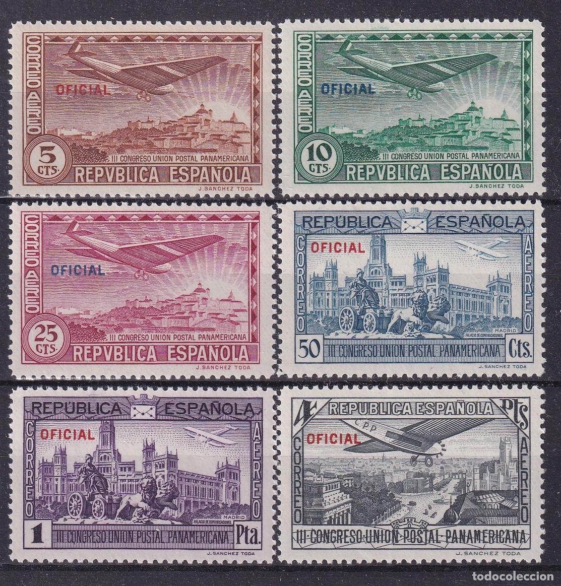 Francobolli: PC126 Sellos Espa&ntilde;a a&ntilde;o 1931 Edifil 630/635** sellos originales en NUEVO v.c. 17 &euro;