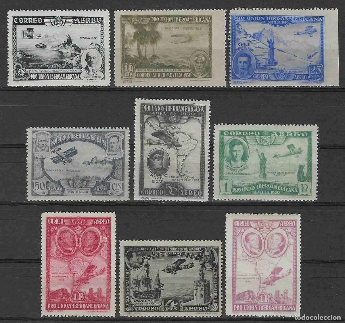 Stamps: EDIFIL 583-591 PRO UNI&Oacute;N IBEROAMERICANA 1930 (SERIE COMPLETA). VALOR CAT&Aacute;LOGO: 445 &euro;. MNH **