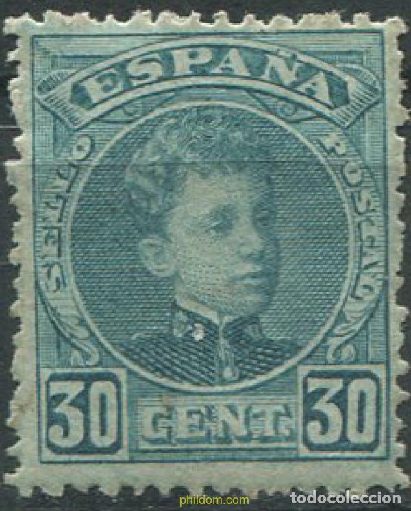 Sellos: 699435 HINGED ESPA&Ntilde;A 1901 ALFONSO XIII