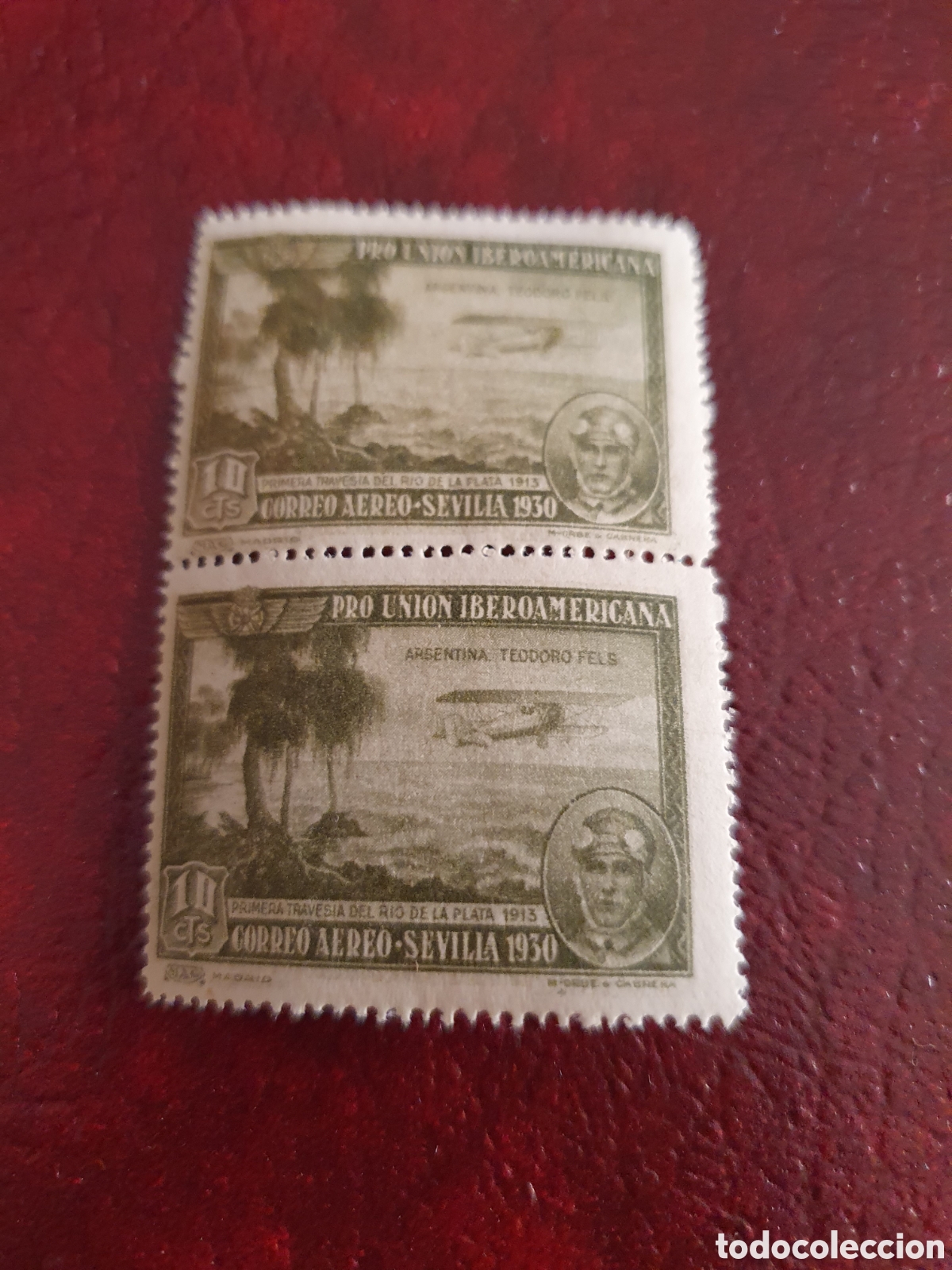 Sellos: Pareja de Edifil 584, valor cat&aacute;logo 10 &euro;