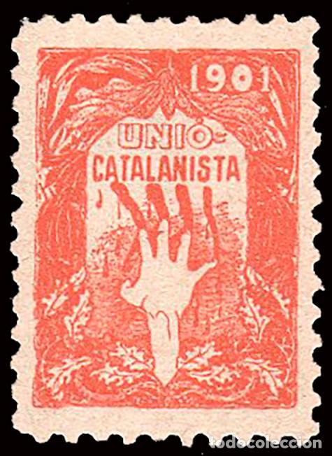 Sellos: Espa&ntilde;a - Vi&ntilde;etas Nacionalistas - (*) - &rdquo;1901 - Uni&oacute; Catalanista&rdquo;