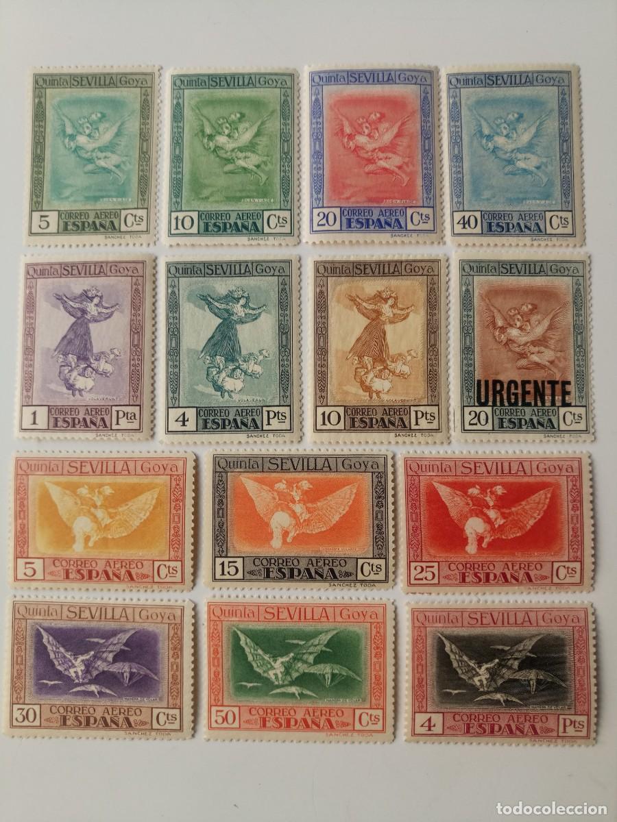 Sellos: Quinta de Goya Edifil 517/530 A&ntilde;o 1930 En Nuevo**