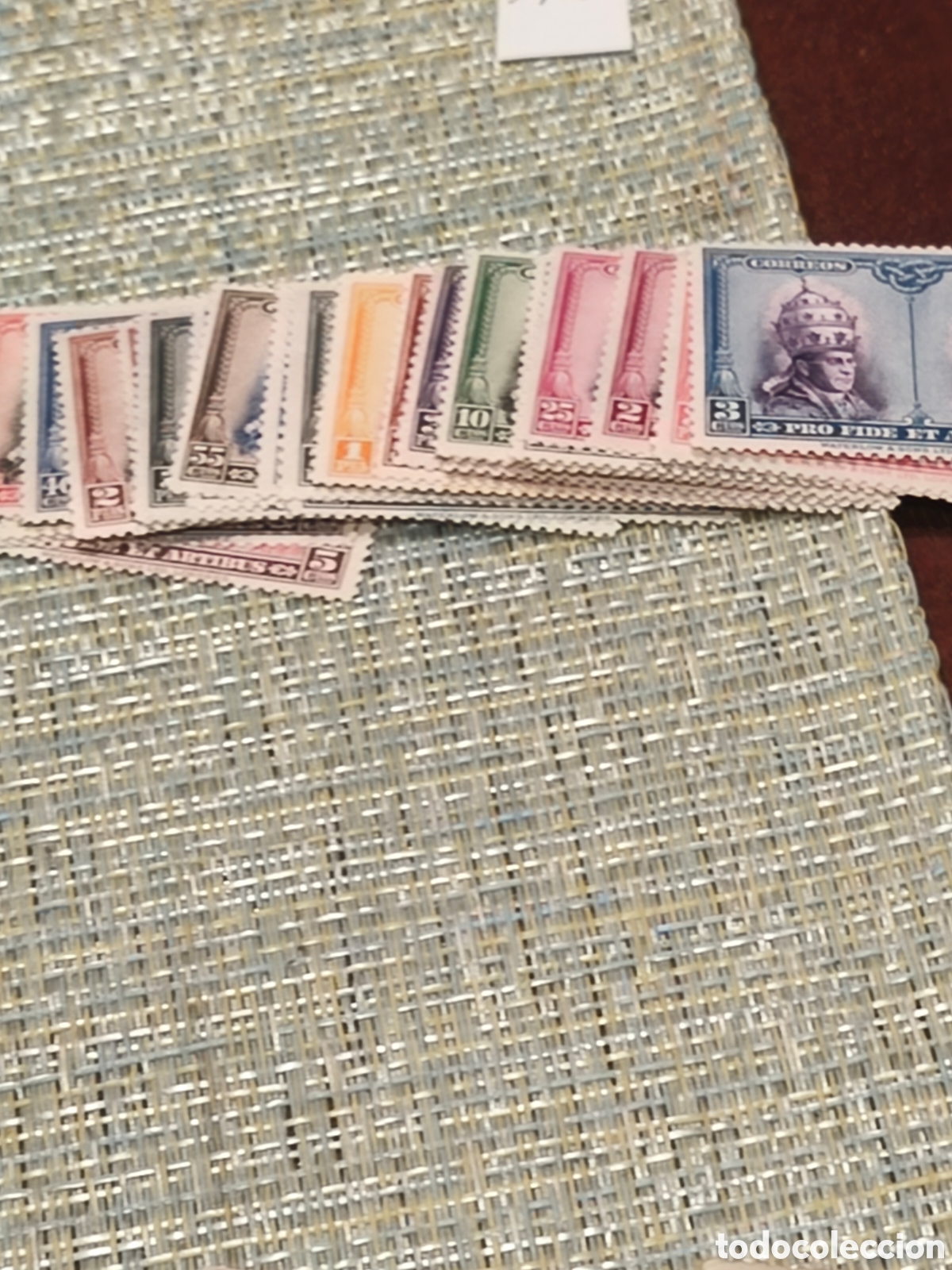 Sellos: Serie completa de Espa&ntilde;a catacumbas nueva con goma y charnela Espa&ntilde;a 1 centenario ,ver