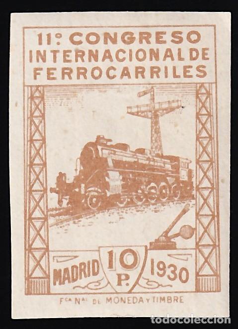 Sellos: ESPA&Ntilde;A, 1930 EDIFIL N&ordm; 481 /**/, 10 pts casta&ntilde;o amarillento, [SIN DENTAR.]