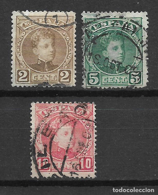 Sellos: espa&ntilde;a 1901 edifil 241/243 usado - 3/17