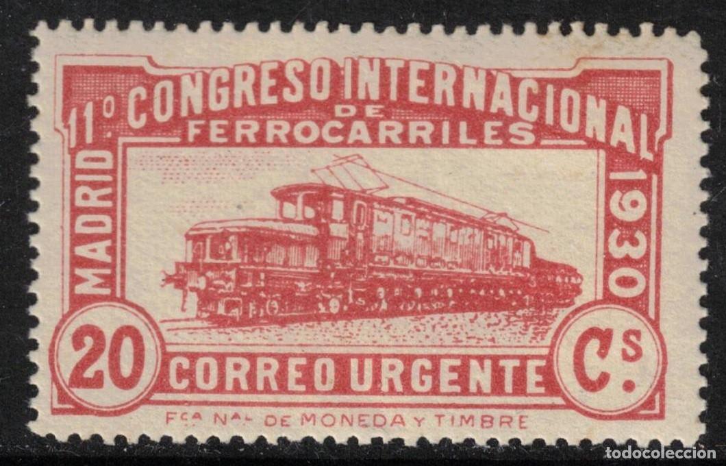 Sellos: ESPA&Ntilde;A FERROCARRILES ** 482 URGENTE - A&Ntilde;O 1930 - NUEVO - MNH - LUJO