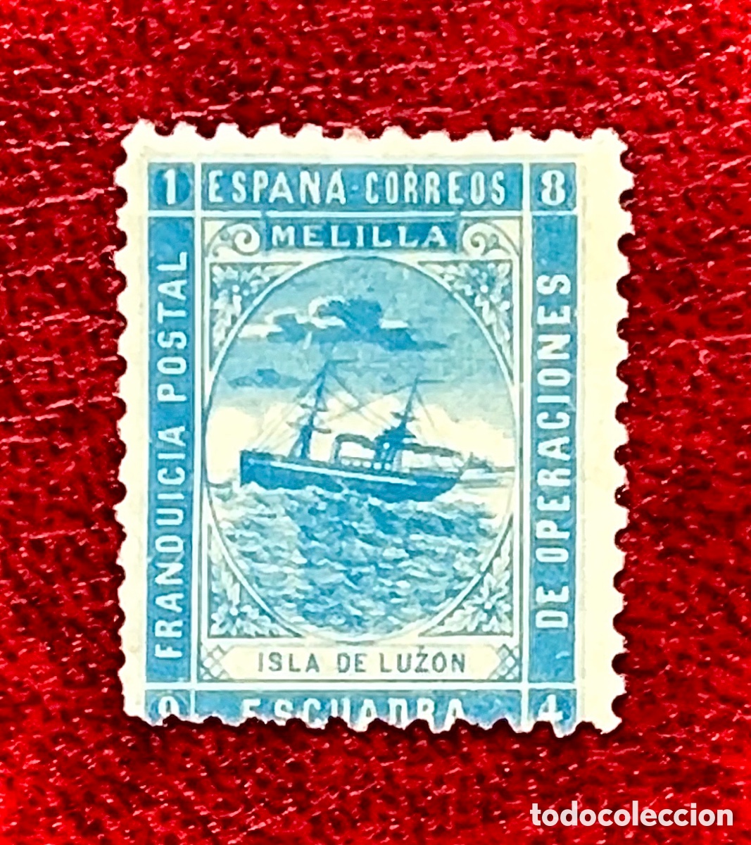 Sellos: Curioso sello Guerra de Margallo Melilla 1894