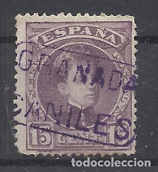 Sellos: ALFONSO XIII CADETE CARTERIA CANILES GRANADA