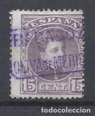 Sellos: ALFONSO XIII CADETE CARTERIA OLIVA DE MERIDA BADAJOZ