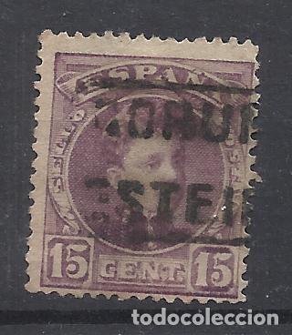 Sellos: ALFONSO XIII CADETE CARTERIA ESTEIRO DE MUROS CORU&Ntilde;A