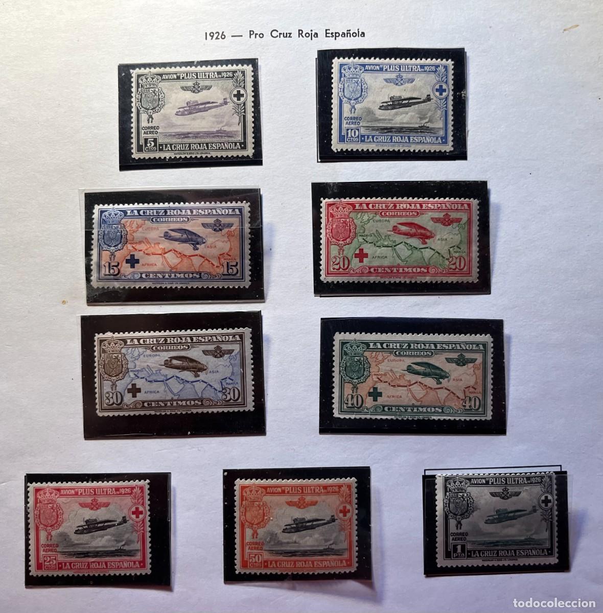 Sellos: 1926 cruz roja,MNH** centrado,goma,color,1 con charnela